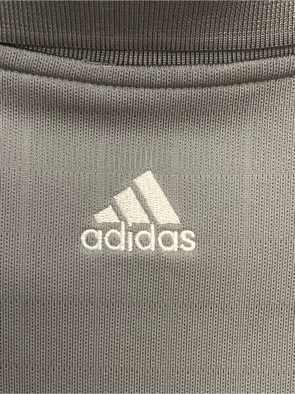 adidas Men’s Charcoal Polo with White right side Shoulder Stripes 2XL - Picture 7 of 7